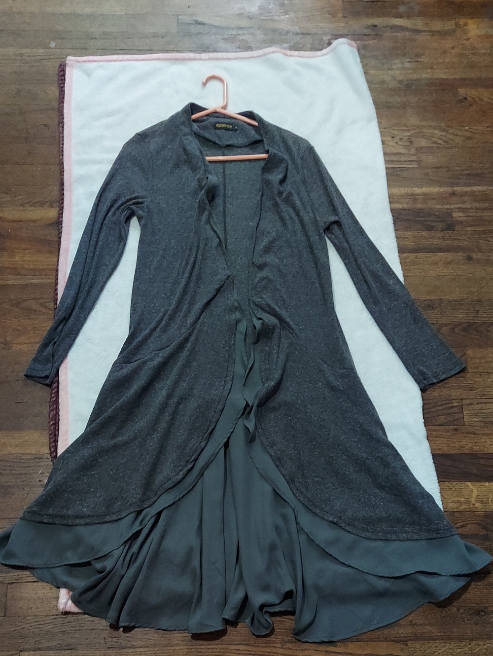 5 for $10 M&M Reborn Dark Gray Knit Open Cardigan